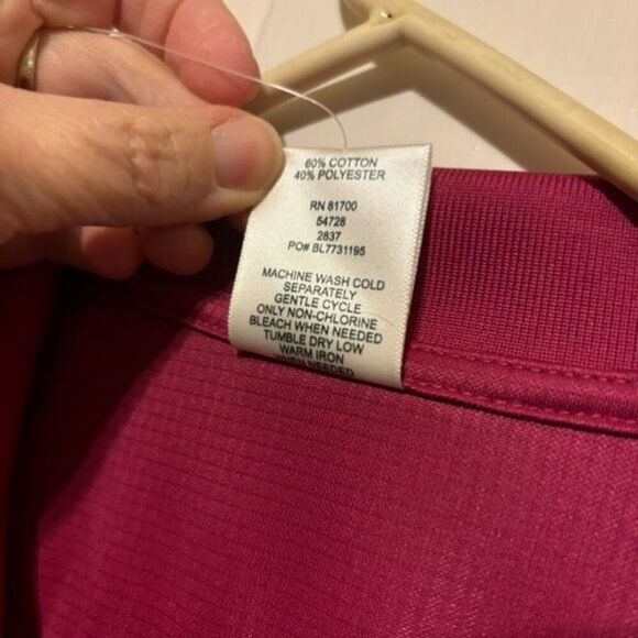 Blair Size Medium Mauve Polo Shirt *New* - Picture 3 of 4